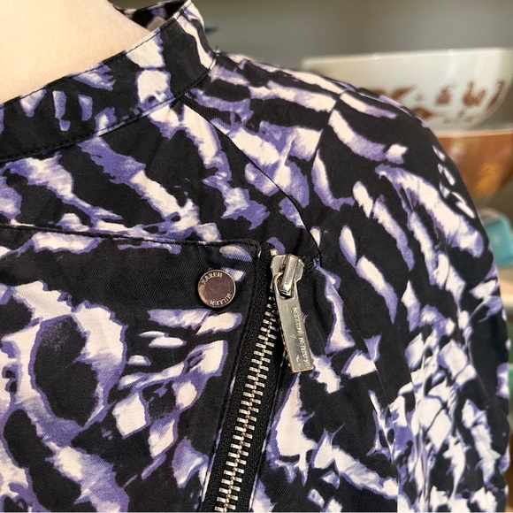 Karen Millen Animal Print Moto Jacket - Size 12 - Picture 3 of 13